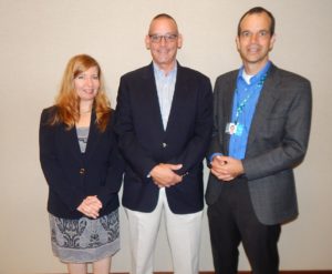 Bonnie Hagen, Chief Operating Officer of Bright Energy Services; Bud Hammer, President of Atlantic Westchester; and Mick Gilbert, Business Development Manager of Con Edison