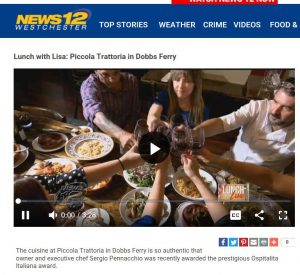 Dobbs Ferry's Piccola Trattoria Featured on News12 Westchester